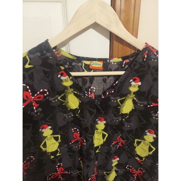 Dr. Seuss The Grinch Nurse Scrubs Size L Nursing Hospital Ugly Christmas 🎄 - Picture 4 of 8